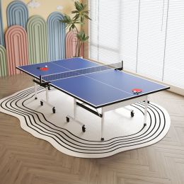 Foldable Inside Professional MDF Indoor Ping Pong Table with Quick Clamp Table Tennis Net and Post Set